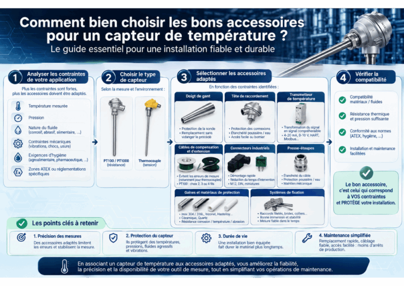Les accessoires d'un capteur de température : le guide complet pour une installation fiable 6